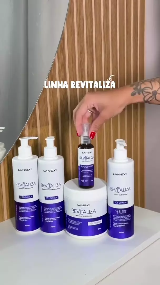 Kit Shampoo e Condicionador Revitaliza Lanox 300ml – Trihair