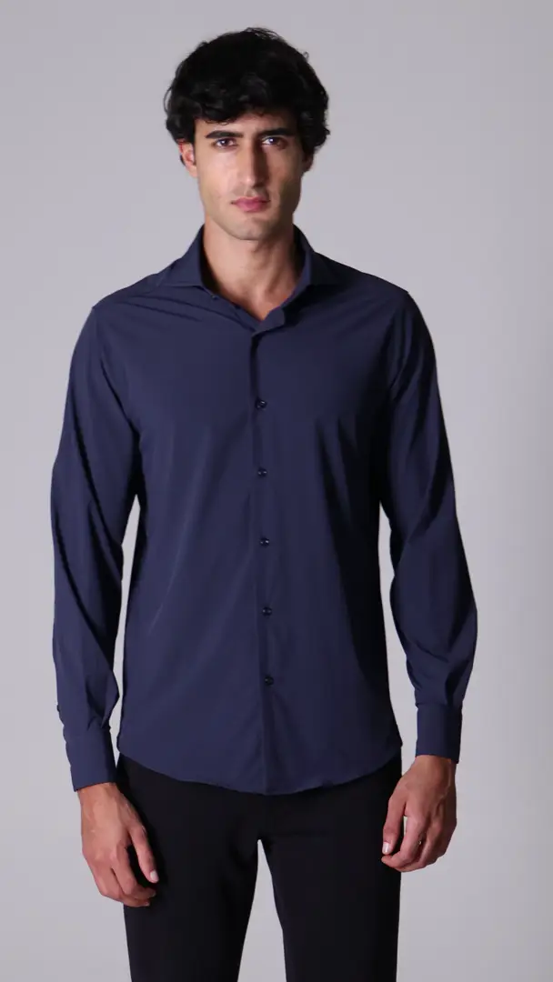 Camisa M/l Lisa Malha Poliamida Ptg