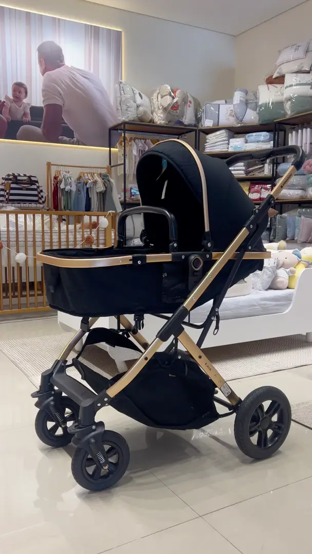 Carrinho que Vira Moises Kaia 3x1 Carrinho + Bebê Conforto + Bolsa