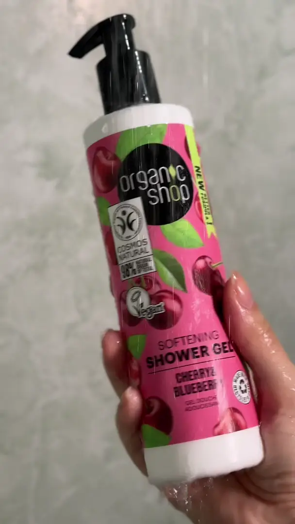 Shower Gel Sabonete Líquido Corporal - Cereja e Mirtilo Organic