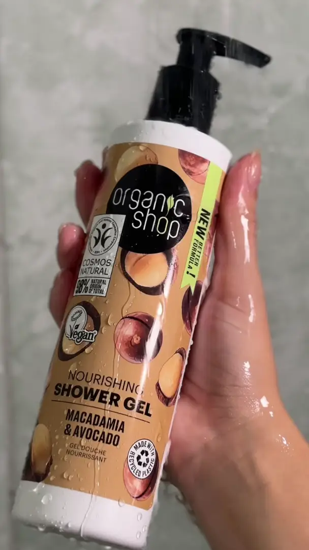 Shower Gel Sabonete Líquido Corporal Macadâmia e Abacate Organic